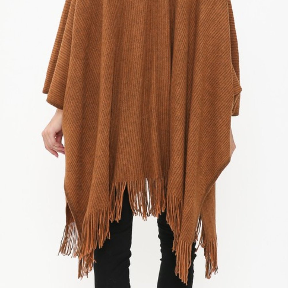 LAST ONE -The Harlow Cardigan Kimono Pockets Camel - Picture 4 of 5